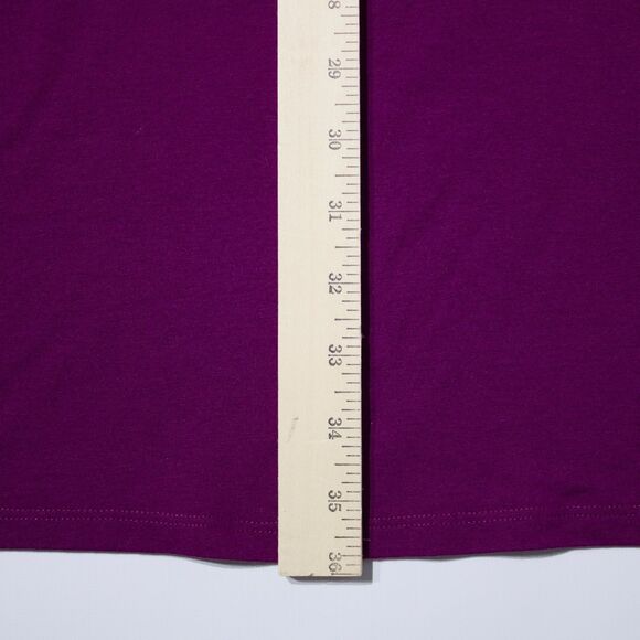 Eileen Fisher Made in USA Oversized Mini Dress Dark Purple Wine Women Size M - Picture 7 of 8